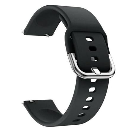 Riff silikonrem för Samsung Galaxy Watch med en bredd på 20 mm Svart
