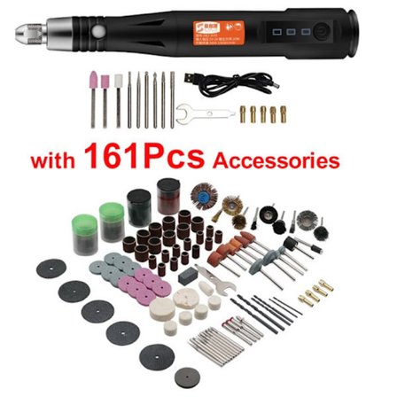 USB Mini Elektrisk Grinder Borr Gravering Carving Pen Verktyg 161ST med borr
