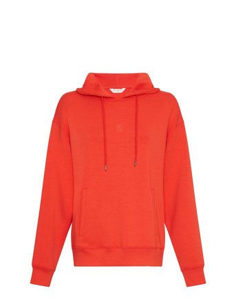 Mschima Q Icon Hood Sweatshirt Red MSCH Copenhagen