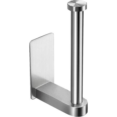 Selvklebende Toalettpapirholder - Toalettpapirholder Stativ for Bad, Ingen Boring, Rustfritt Stål
