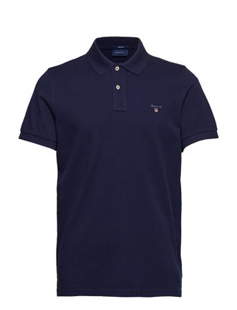 Original Pique Ss Rugger Polos Short-sleeved Blå GANT