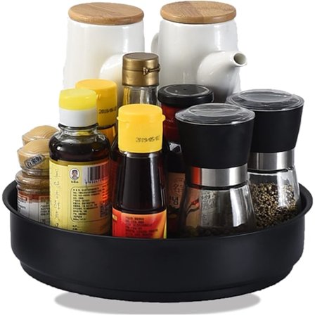 Roterende Krydderihylder til Køkken, Køkken Krydderihylde, Roterende Krydderihylde til Opbevaring af Krydderier og Glas i Spisekammeret