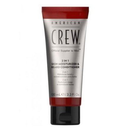 Kosteuttava Kasvovoide Elvyttävä Parta 2 in 1 - AMERICAN CREW - 100ml - Pehmeys ja Kosteutus - Ei Tukkiva