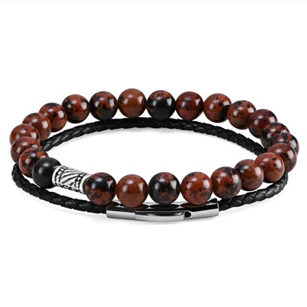 Chandi Brown Bracelet for Men - Beaded bracelets