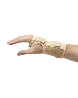 Håndleddbeskyttelse med flyttbar skinne Beige - Good Living