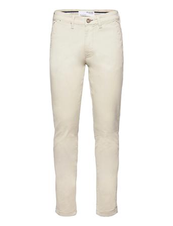 Slhslim-Miles Flex Chino Pants W Cream Selected Homme