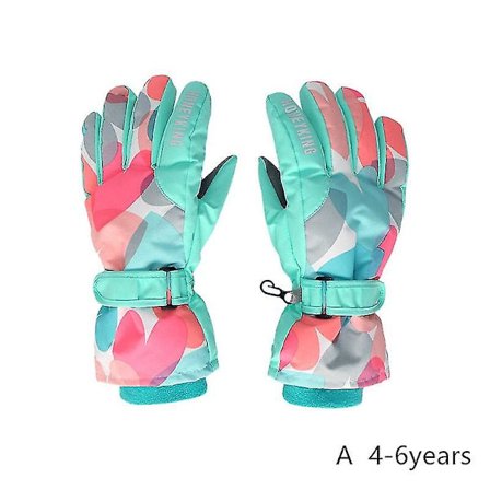 Vinter Skihandsker til Børn 4-12 År Vandtætte Varme Handsker Drenge Vindtætte Snowboard Handsker til Udendørs Ski Cykling