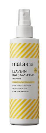 3 for 2 - Matas Striber Leave-In Balsamspray til Tørt og Beskadiget Hår Uden Parfume 200 ml, Hår, Shampoo & Hårpleje, Leave-in Conditioner
