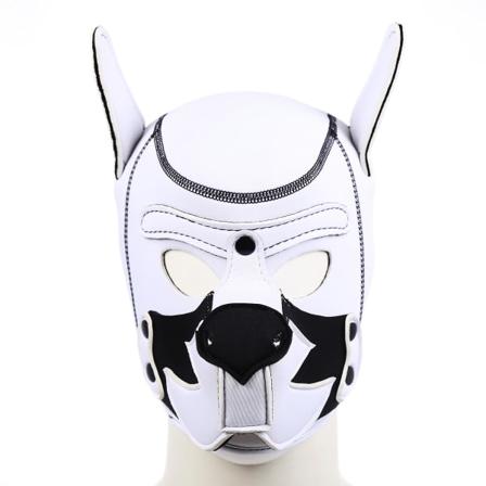 CDQ Full Face Puppy Hood Avtagbar Cosplay Kostym Mask Party