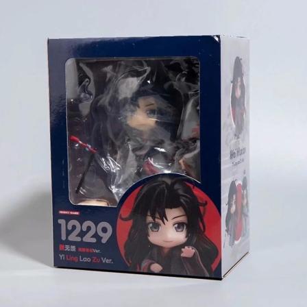 10cm Modaozushi Figur Wei Wuxian Lan Wangji Yilinglaozu Pvc Action Figur Modell Kawaii Samleobjekter[GL] 1229 in box