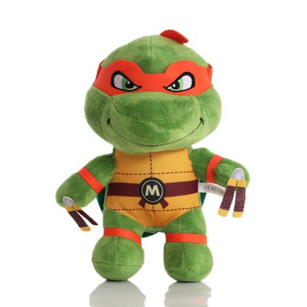 Teenage Mutant Ninja Turtles Plysjdukke 25cm Børn Blødt Fyldt Dyr Legetøj Gave Orange
