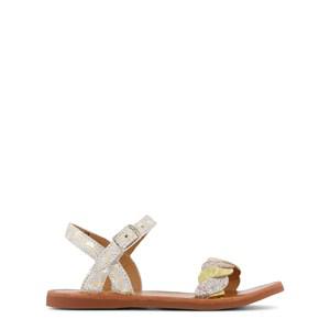 Pom D'api Gris/Dore Plagette Twist Sandals 34 EU - Sandals - 34 EU - Gold