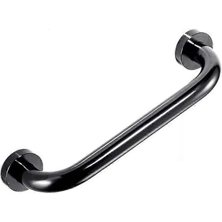 Håndliste til handicaptoilet, armlæn i rumaluminium, gribestang, skridsikkert væghåndtag, ordhåndtag (Farve/Sort), 30