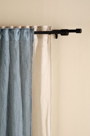 Jotex - Dobbel Gardinstang 110-320 Cm Svart - ARIES - Kjøp Gardinstenger hos Jotex