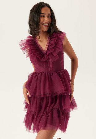 YAS-Yasvalentina Sl Tulle Dress-XL