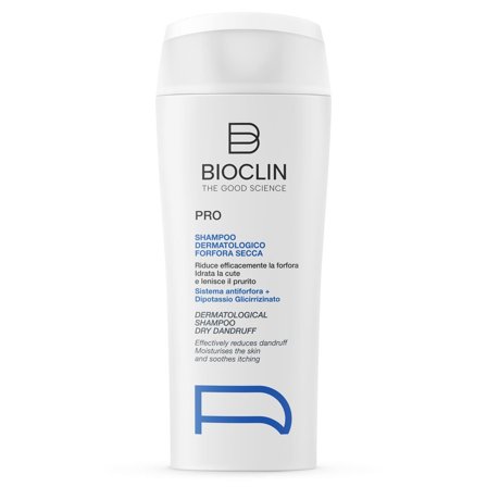 BIOCLIN Cura dei Capelli PRO - Shampoo Dermatologico Forfora Secca 200ml - Shampoo Antiforfora