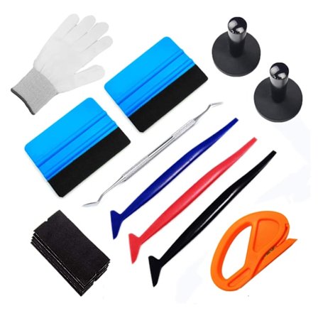 Auto Ikkunan Sävytyskalvo Työkalusarjat Sisältävät Vinyyli Kääre Huopa Lasta