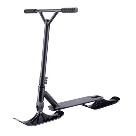 Ski Scooter til børn, 2-i-1 Rulleski-slæde kompatibel med elektrisk scooter, nem at installere og holdbar (sort, 2 stk.)-A1