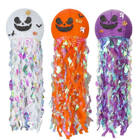 Mub- halloween 03 cross-border halloween lantern jellyfish pumpkin paper lantern decorations outdoor halloween decoration