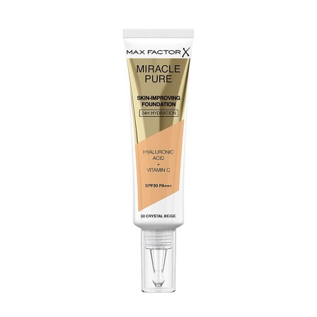 Max Factor Miracle Pure Skin-Improving Foundation 33 Crystal Beige, Makeup, Ansigt, Foundation
