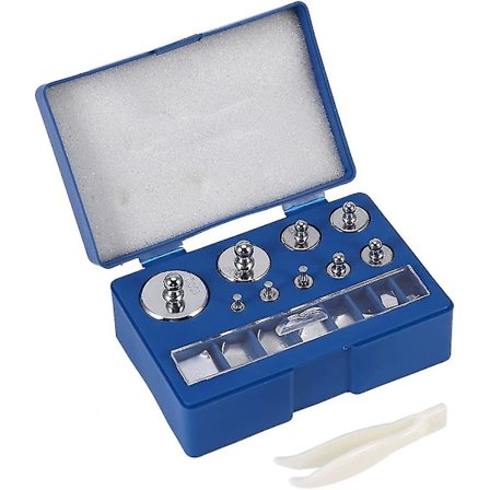 17 osan tarkkuuspainojen kalibrointipainojen testipaino 211,1 g 10 mg - 100 g