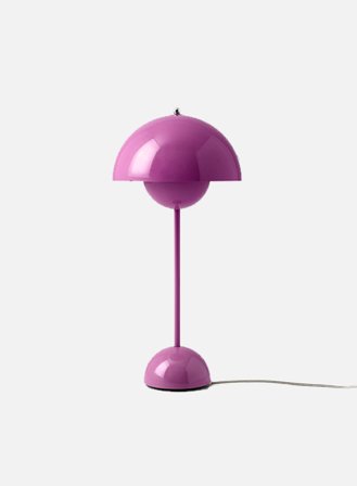 Flowerpot VP3 bordlampe H50 - tangy rosa