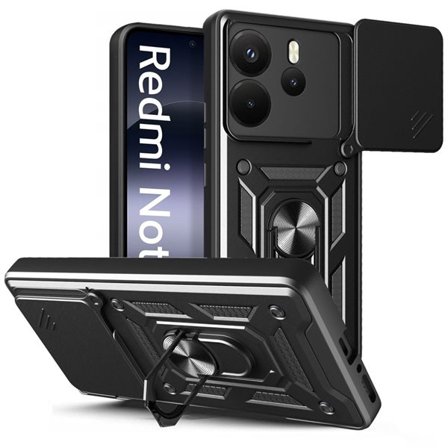 Tech-Protect CamShield Pro-etui til Xiaomi Redmi Note 14 4G / LTE - mat sort