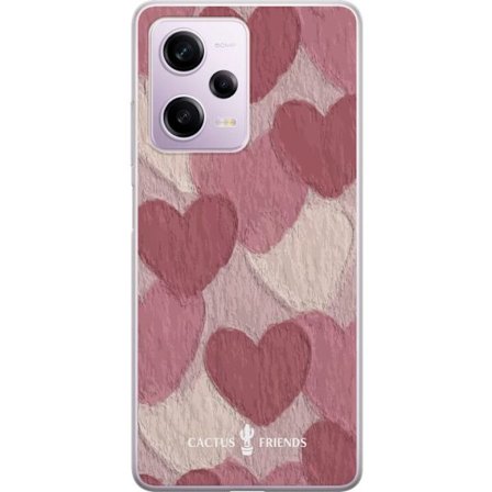 Yhteensopiva Puhelinkuori Xiaomi Xiaomi Redmi Note 12 Pro Cactus and Friends - Blush Paper Hearts