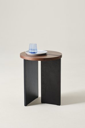 Jotex - Sidebord ø 40 Cm Valnøttfinér - CUSCO - Kjøp Sidebord & småbord hos Jotex