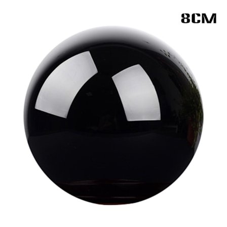 Stor naturlig svart obsidian sfär hemmakontor bordsdekorationer Julklappar