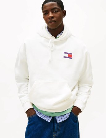 Tommy Jeans Tjm 90S Dna Play Hoodie - White - XS