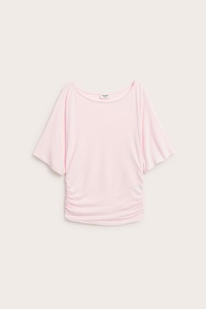 Kappahl | Marszczony top Jasnoróżowy 170 | Jasnoróżowy