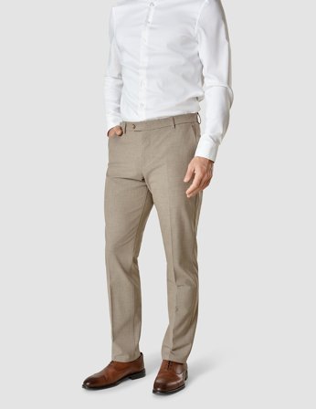 Shaping New Tomorrow - Essential Suit Pants - Beige Melange - Regular Fit - Herre - Størrelse 31/30