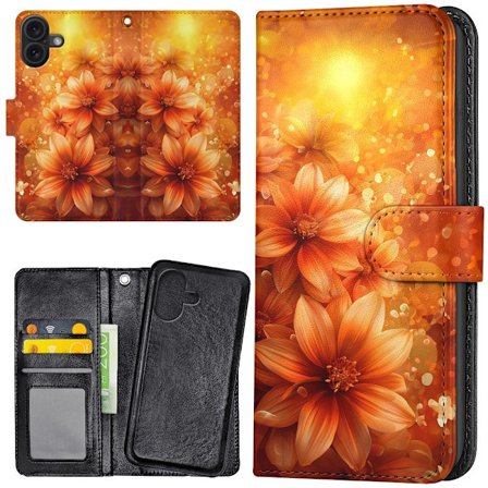 iPhone 17 - Plånboksfodral/Skal Flowers