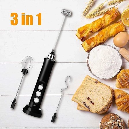 Genopladelig Elektrisk Piskemaskine Mælkeskummer Håndholdt