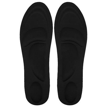 1 par 4D Memory Foam Massasje-innersåler Svetteabsorberende Menn Skosåle Skoinnlegg