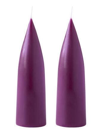 Hand Dipped C -Shaped Candles, 2 Pack Home Decoration Candles Block Candles Lilla Kunstindustrien