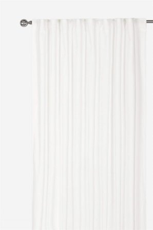 Cellbes of Sweden - Gardinlængde fløjl 2-pack i offwhite i størrelse 140 x 220 cm