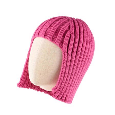 Strikkede huer inklusive paryk-look og blød, ideel til daglig brug i koldt vejr, vintervarme