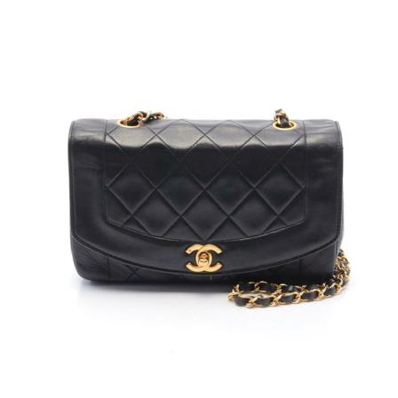 Chanel Vintage Pre-owned Shoulder Väska svart, Dam Vintage Väskor, Dam, Storlek: ONE SIZE