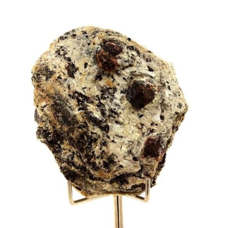 Sten og mineraler. Almandine granat. 265,5 øre. Otz-dalen, Tyrol, Østrig.