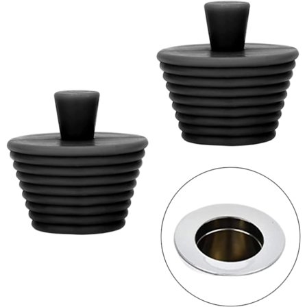 Silikone prop til vask - Spiral Universal køkkenvask prop - Anti-stop badeværelsesafløb prop - Aftagelig vask prop til badeværelsesvask