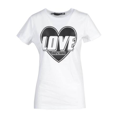 Love Moschino T-Shirt Hvid, Dame