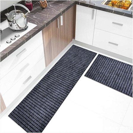 Pitkät keittiön matot Pestävä lattiamatto keittiöön Etuoven matto Ulko-oven liukuestematto Ulkoterassi (harmaa)