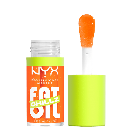 NYX Professional Makeup Fat Oil Chillz Lip Drip Läppolja Läppglans Dam Orange 4,8 ml