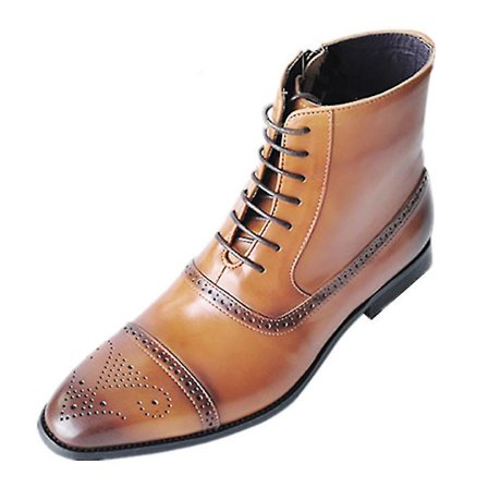 Herre Martin Læder Støvler med Spids Tå