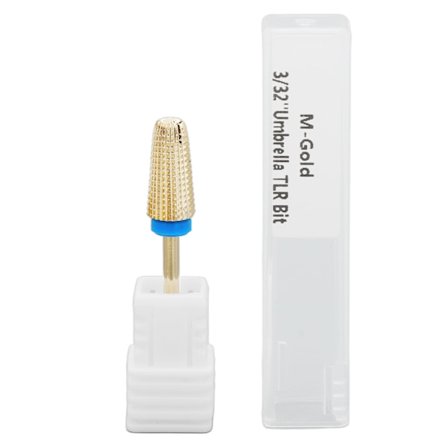 Tungsten Stål Nagelborr för Borttagning av Gellack Elektrisk Nagelkvarn Guld