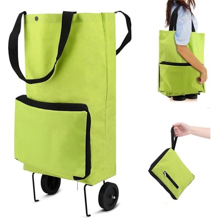 ING Foldbar Indkøbsvogn - Indkøbsvogn - Indkøbsvogn - Indkøbsvogn - Foldbar Kasse - Indkøbskasse - Sammenklappelig Indkøbskasse -