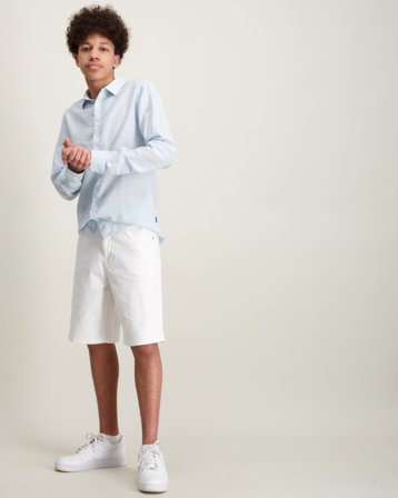 LMTD NLNBICE TWI R LONG SHORTS Vit Shorts Kille - Kids Brand Store