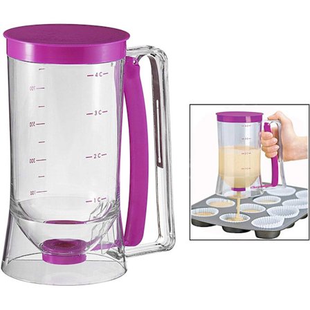 Pandekagedej Dispenser 900ml Kapacitet Praktisk til Bagning, ZQKLA